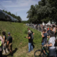 Des militants au GPSO, au sud de Bordeaux, le 3 juin 2023. Crédit : THIBAUD MORITZ / AFP